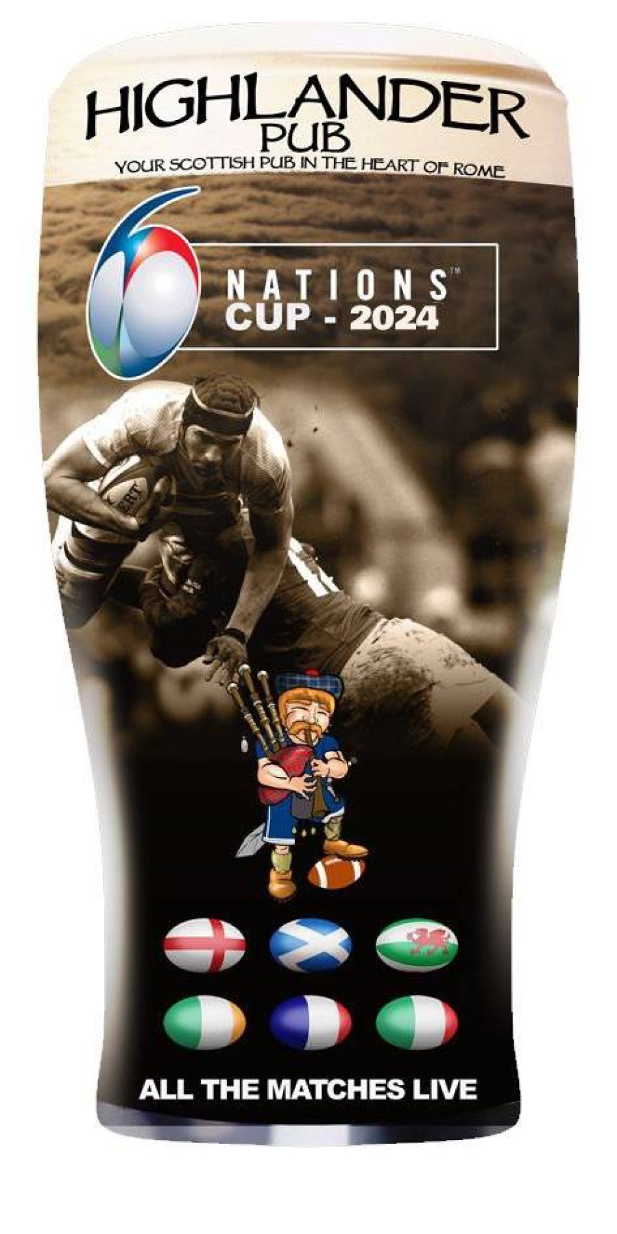 Rugby Six Nations Cup 2024 The Highlander Pub Rome